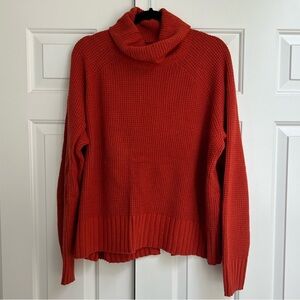Madewell Red Cowl Neck Sweater